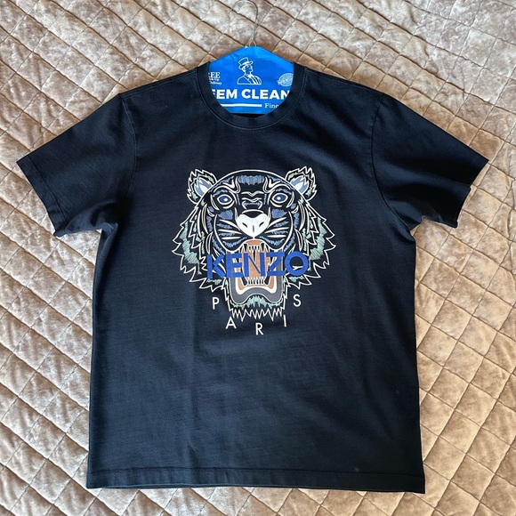 KENZO Men Classic Tiger Short-Sleeve T-Shirt Black - Picture 2 of 6